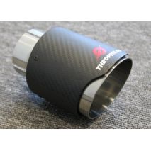 Μπούκα Στρογγυλή Carbon Matt φ90mm [Look Akrapovic]