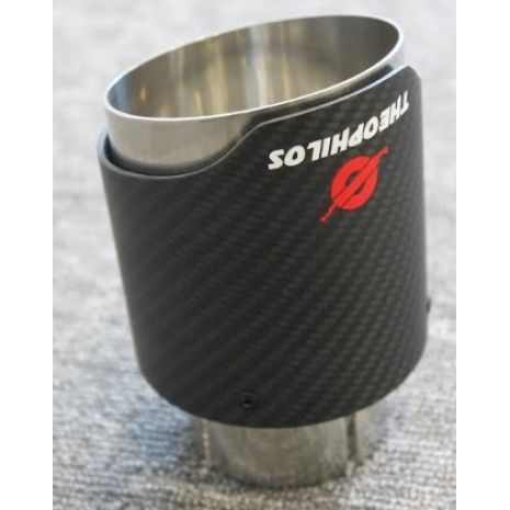 Μπούκα Στρογγυλή Carbon Matt φ90mm [Look Akrapovic] [5]